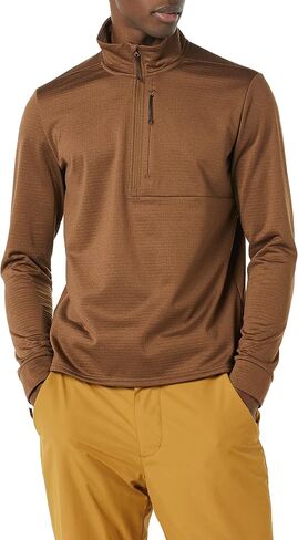 Amazon Essentials Men's Performance Ski Midlayer Quarter-Zip in Saudi Arabia
