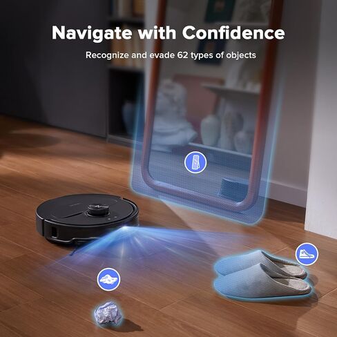 مجموعة مكنسة وممسحة roborock Qrevo Master Robot، شفط 10,000 باسكال، فرشاة جانبية وممسحة بتصميم FlexiArm، غسيل وتجفيف الممسحة التلقائية، التفريغ الذاتي وإعادة التعبئة، التنظيف الذاتي للقاعدة، تجنب العوائق، أسود in Kuwait