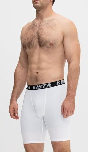 KISTA 3 Pack Men's Athletic Cool Dry Compression Shorts, Sports Performance Active Running Tights in Kuwait