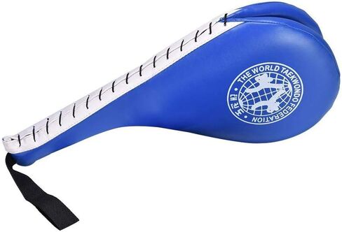 Taekwondo Kick Pad, 1Pcs Kicking Target Taekwondo Kick Striking Pads Karate Taekwondo Kickboxing Taekwondo Sparring Gear, Blue, 15x7.48x1.96inch in Saudi Arabia