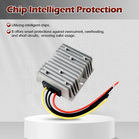 12V to 24V DC Step Up Converter, Boost Converter 3Amps 72W Voltage Regulator Waterproof Power Adapter, for LED Light Projects, Starlink Mini, RF Environment in Saudi Arabia