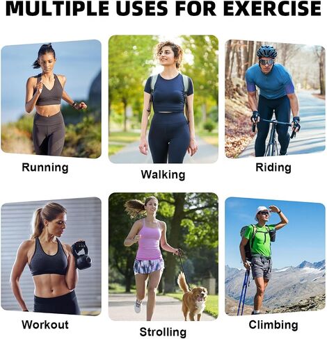 Magnetic Running Fanny Pack, Magnetic Running Pouch, Magnetic Running Fanny Pack Pouch for Women Men Runner, Magnetic Closure Pocket Waist Pack for Running Cycling Walking Hiking Travelling - Black L in Saudi Arabia