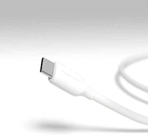 Amazon Basics USB-C to USB-A 2.0 Fast Charging Cable, 480Mbps Data Transfer Speed, USB-IF Certified, for Apple iPhone 16/15, iPad, Samsung Galaxy, Tablets, Laptops, 10 Foot, Black in Kuwait