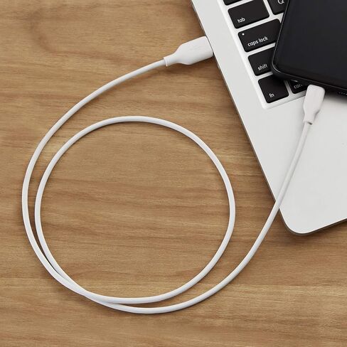 Amazon Basics USB-C to USB-A 2.0 Fast Charging Cable, 480Mbps Data Transfer Speed, USB-IF Certified, for Apple iPhone 16/15, iPad, Samsung Galaxy, Tablets, Laptops, 10 Foot, Black in Kuwait