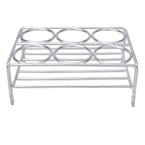 Lab Crucible Rack Crucible Support Holder Stands 36mm 6 HolesPlated Wire Crucible Laboratory Supplies