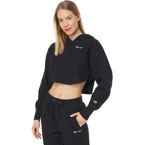 Champion Reverse Weave French Terry Crop Curve Hem Hoodie
