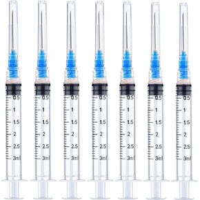 3ml 23 Gauge 1 inch Sample Measuring Dispensing Lab Utensils, for Industrial, Scientific and Experiments Research, Pack of 100
