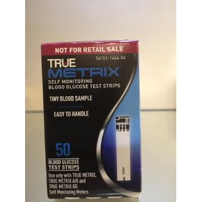 600 TRUE Metrix Blood Glucose Test Strips with Free Meter