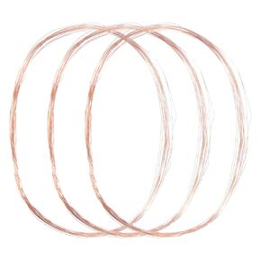 3-Rolls 99.9% Soft Copper Wire, 28 Gauge 16FT Pure Copper Wire for DIY Crafting/Jewelry Making/Gardening Plant/Beading, Craft Wire [0.3mm, 5M Each]