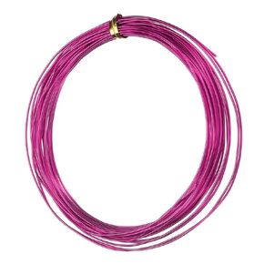 uxcell 18 Gauge 1mm Aluminum Wire, 32.8 Ft(10m) Bendable Metal Wire Jewelry Craft Wire Beading Armature Wire for DIY Crafts Wreath Making Sculpting Floral Bonsai Trees, Rose Red