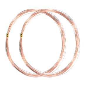 2-Rolls 99.9% Soft Copper Wire, 27 Gauge 16FT Pure Copper Wire for DIY Crafting/Jewelry Making/Gardening Plant/Beading, Craft Wire [0.35mm, 5M Each]