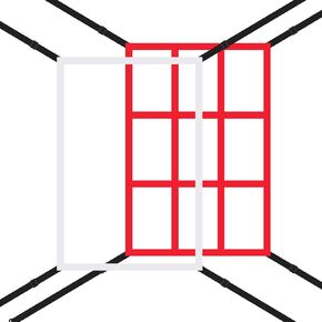 2Pcs Strike Zones Net,13.5x21.5in Adjustable Strike Zone Target Net for Baseball&Softball Nets,Barrier Net,Lacrosse Net,Portable Strike Zone Plate for Baseball Pitching Accuracy Improve