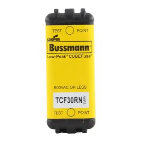 Cooper Bussman TCF30RN: Cubefuse, Tcf 30A Non-Ind, Black