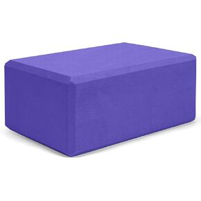 Yoga Block, Large Yoga Block 9x6x4 Inches, Sturdy Yoga Foam Blocks, High Density & Non Slip Surface for Yoga, Pilates & Stretching, Fitness Accessories for Stability & Balance (Blue)