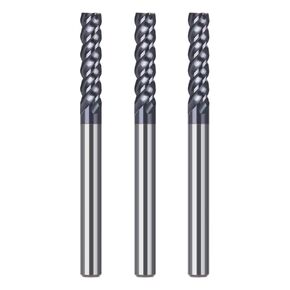 Square Nose End Mill,4 Flute Straight Milling Cutter 3/16" Shank Carbide End Mill for CNC Milling Steel,Wood,Hardened Steel
