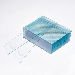 SUPERFINDINGS 20Pcs Microscope Slides with Double Depression 76.5x25mm Glass Double Concave Slide Pre-Cleaned Rectangle Cover Slips for Lab Supplies