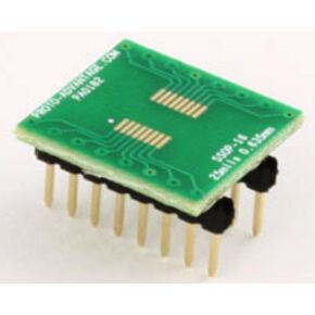 (Qty 3) Proto-Advantage PA0182 SSOP-16 to DIP-16 SMT Adapter (0.635 mm Pitch)