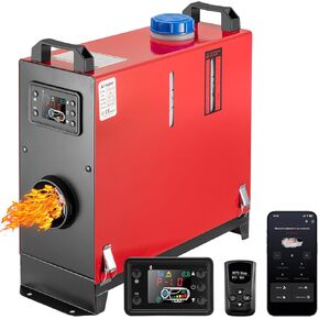 ChuBu Diesel Heater All in One 5KW/8KW 12V-24V Portable Diesel Air Heater with Muffler, Remote Control, LCD Monitor, 4.5L Tank, Fast Heating Defrost Defog for Campers, Truck, RV, Boat, Garage