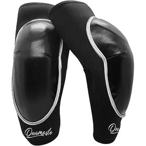 Muay Thai MMA Thai Elbow Protector Elbow Protector Tendinite Elbow Guard (Black*Black, Single)