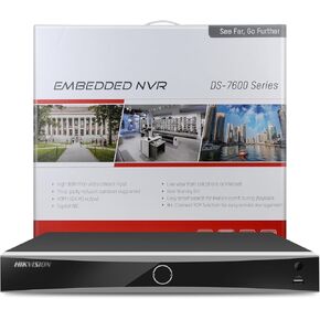DS-7616NI-K2/16P 16CH Embedded Plug & Play 4K NVR, UP to 12MP, Integrated 16-Port POE Network Video Recorder, Support Multiple VCA Events,2 SATA English Version (Support Upgrade) (NO HDD)