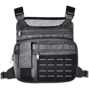 Chest Bag for Men, Sports Running Chest Pack for Men, Tactical Chest Bag, Men's Running Chest Bag with Extra Storage Space, Sports Utility Mens Chest Bag for Running, Hiking, Climbing