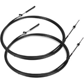 2Pcs Boat GEN I Outboard Engine New Throttle and Shift Cable 17TF Compatible with Mariner, Replacement for Mercury Remote Control Cable 33c
