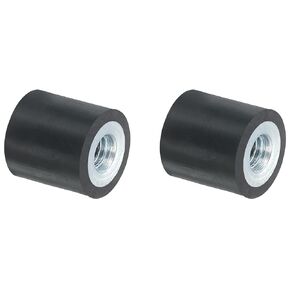 uxcell 25 x 20mm M6 Thread Female Rubber Mounts,Vibration Isolators,Replaces Anti Vibration Pads Flat Silent Block Base Block 2Pcs