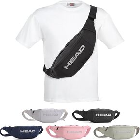 HEAD Waterproof Fanny Pack for Women & Men, Crossbody Chest Bag Sling Belt Bag for Travel/Workout, Sport Gym Waist Bags for Running/Cycling/Hiking/Jogging (Green)
