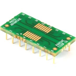 (Qty 2) Proto-Advantage PA0034C TSSOP-16 to DIP-16 SMT Adapter (0.65 mm Pitch) Compact Series