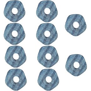 10 Pack Vacuum Mop Pads Compatible with Eufy X10 Pro Omni and Eufy X9 Pro Robot Vacuums Cleaner Accessories, Washable and Reusable Vacuum Mopping Replacement Parts