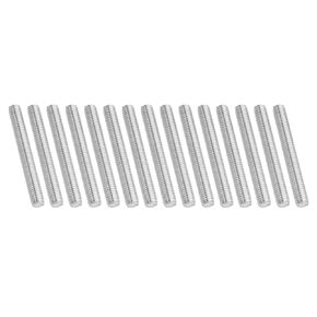 PATIKIL 1/4"-20 UNC 304 Stainless Steel Fully Threaded Rod, 15Pcs 2.8" Length Long Threaded Screw Right Hand Threads All Threaded Rod Studs for Anchoring Bolt, Clamps, Hangers and U-Bolts