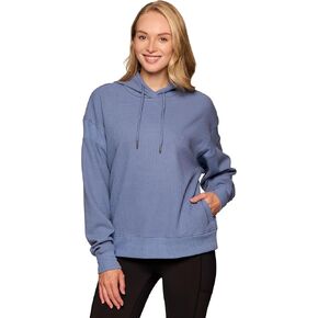 RBX Women's Waffle Knit Hoodie in Regular and Plus Sizes, Midweight Long Sleeve Thermal Relaxed Fit Sweatshirt with Pockets in Kuwait