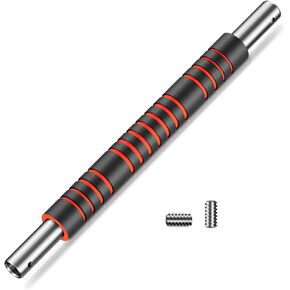 Adjustable Dumbbell Handle/Straight Barbell/Arm Blaster for 1" Cast Iron Weight Plates with Collars Loadable Dumbbells (Barbell Connector)