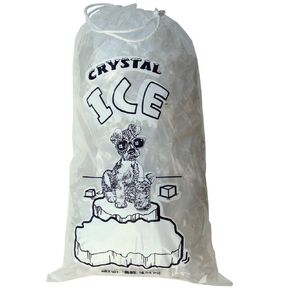 20 lb Ice Bags with Drawstring 13 in x 23 in x 1.85 mil Pack of 250 Heavy Duty Commercial Grade