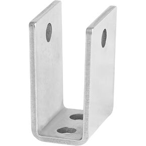 8 Pcs Extra Long U Bracket for 1" Panel, Stamped 304 Stainless Steel 2-1/2" Height, Thickness 2.8mm
