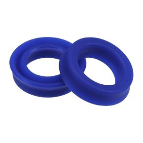 YOKIVE 2 Pcs UN Radial Shaft Seals, Industry PU Oil Seals for Hydraulic Cylinders (Blue, 20-mm ID x 26-mm OD 5-mm Width)