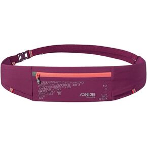 AONIJIE Running Waist Bag Large-capacity Water-repellent Running Hydration Belt Unisex Suitable for Mountain and Running (Piano black,One Size) in Kuwait