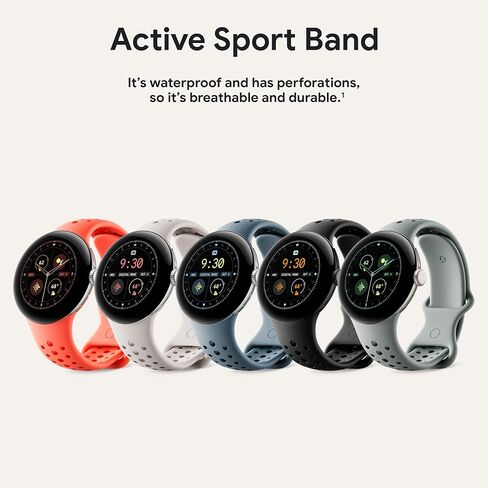سوار Google Pixel Watch Active الرياضي - متوافق فقط مع ساعة Pixel Watch 3 مقاس 45 مم - بورسلين - كبير in Kuwait