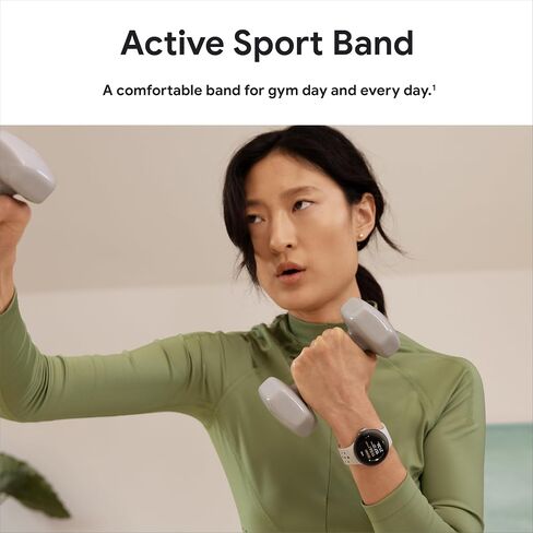 سوار Google Pixel Watch Active الرياضي - متوافق فقط مع ساعة Pixel Watch 3 مقاس 45 مم - بورسلين - كبير in Kuwait
