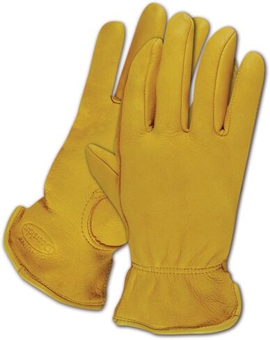 MAGID TB1640ET-XL Men's Pro Grade Collection Premium Grain Deerskin Gloves, Gold Color, X-Large (2 Pair) in Saudi Arabia