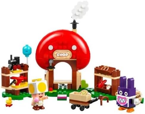 LEGO Super Mario Nabbit at Toad’s Shop Expansion Set, Build and Display Toy for Kids, Video Game Toy Gift Idea for Gamers, Boys and Girls Ages 7 and Up, 71429 in Saudi Arabia