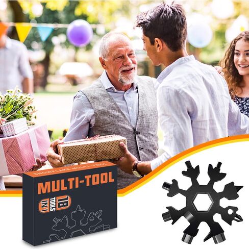 2 حزمة أدوات متعددة الأغراض هدايا الأب هدية عيد الميلاد للرجال الأخ 18 في 1 ندفة ثلج أدوات حلقة مفاتيح متعددة الفولاذ المقاوم للصدأ التخييم في الهواء الطلق مفك مسطح in Kuwait