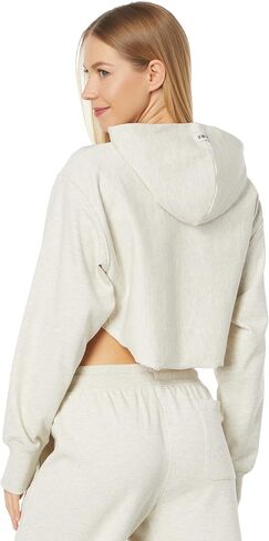 Champion Reverse Weave French Terry Crop Curve Hem Hoodie in Saudi Arabia