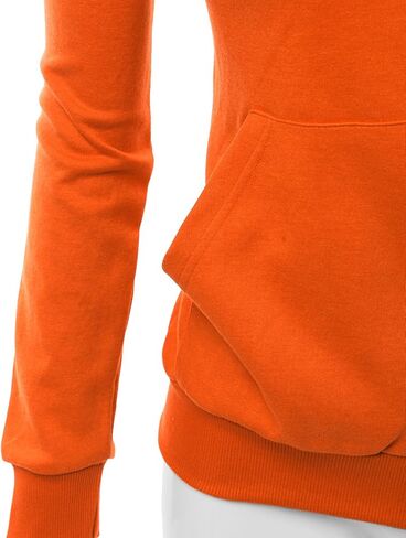 Women's Basic Long Sleeve Zip Up Hoodie in Colors in Saudi Arabia