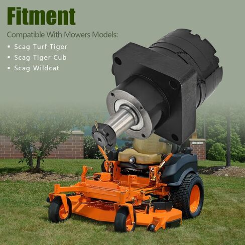 محرك عجلة هيدروليكي متوافق مع Scag 481529 & 482639، Turf Tiger، Tiger Cub وWildcat Mowers يحل محل # Parker TF0240LS080AAF، Stens 025-507 in Kuwait