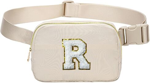 Fanny Pack Crossbody Waist Belt Bag Initial Letter for 4 5 6 7 8 9 10 Year Old Girl Birthday Gifts,Teen Girl Gifts Trendy Stuff Unique Christmas Gift in Saudi Arabia
