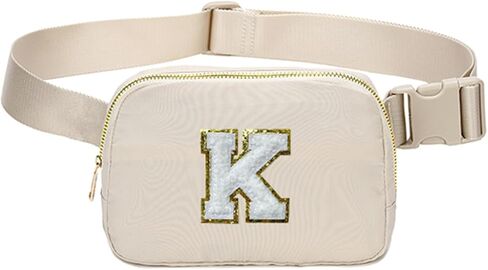 Fanny Pack Crossbody Waist Belt Bag Initial Letter for 4 5 6 7 8 9 10 Year Old Girl Birthday Gifts,Teen Girl Gifts Trendy Stuff Unique Christmas Gift in Saudi Arabia