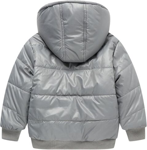Mud Kingdom Little Boys Hooded Coat Warm Winter Outerwear Full Zipper in Saudi Arabia