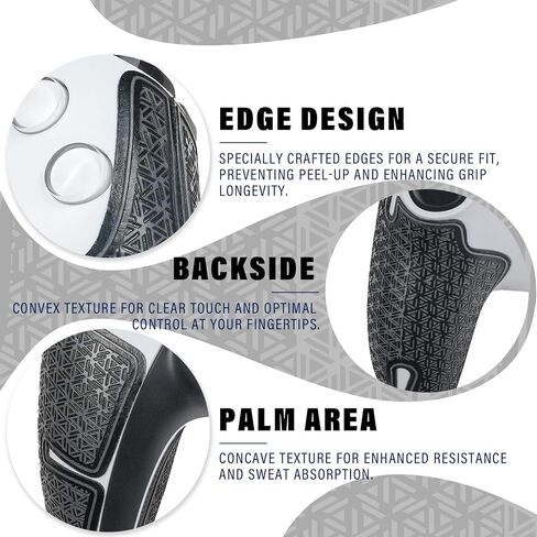 مقابض تحكم لجهاز PS5 DualSense Edge، طقم الجلد، مضاد للانزلاق، متعدد الملمس، متغير اللون، ممتص للعرق، شريط مقابض مقطوع مسبقًا، من SHADOW BOOLT (وردي وأبيض) in Saudi Arabia