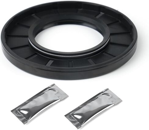 XiKe 1PCS Oil Seal, Lip Seals, TC 100mm x 155mm x 16mm, Nitrile Rubber Double Lip Spring-Loaded Oil Shaft Seal, Designed for Bearing Shaft, Black in Saudi Arabia